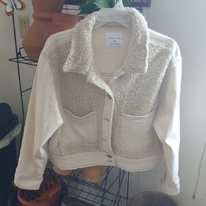 Urban Outfitters Cream Teddy Jacket